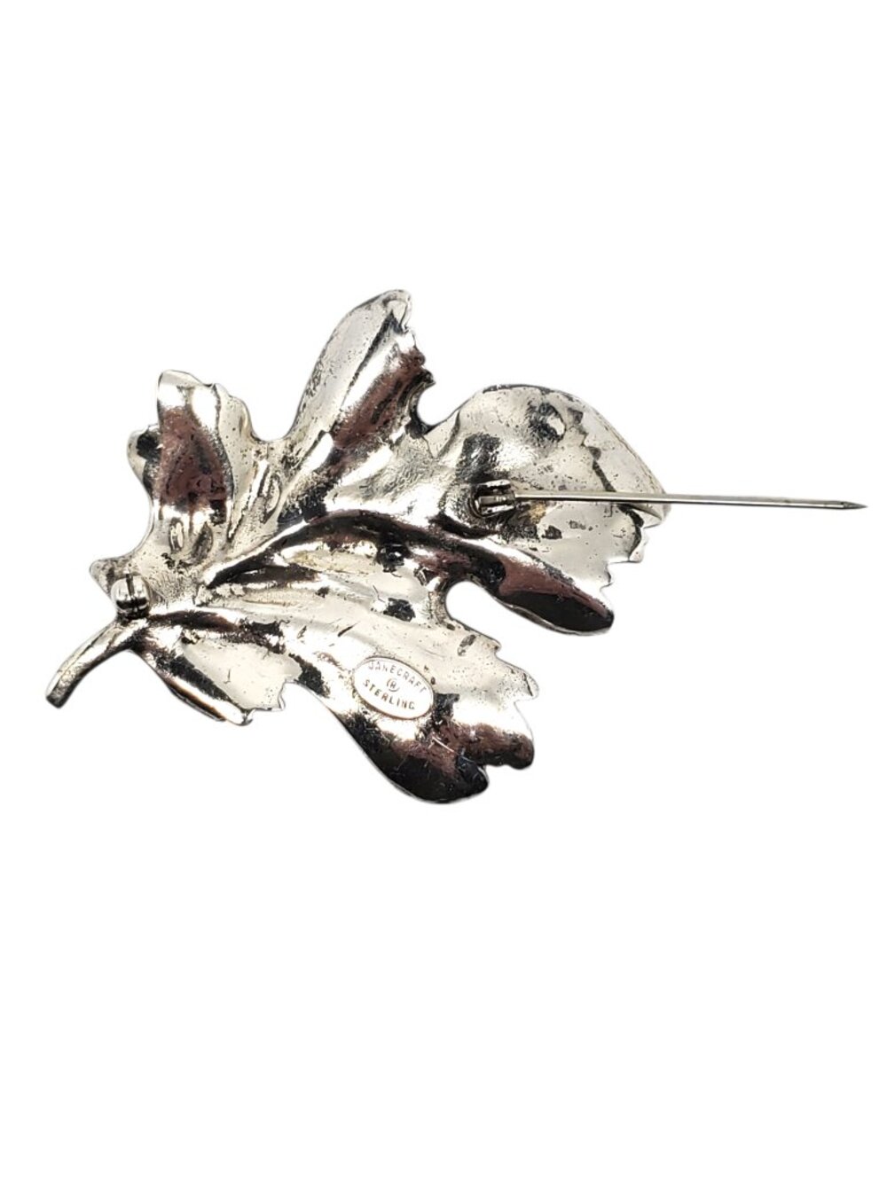 Danecraft Sterling Silver Maple Leaf Brooch Pin #24593